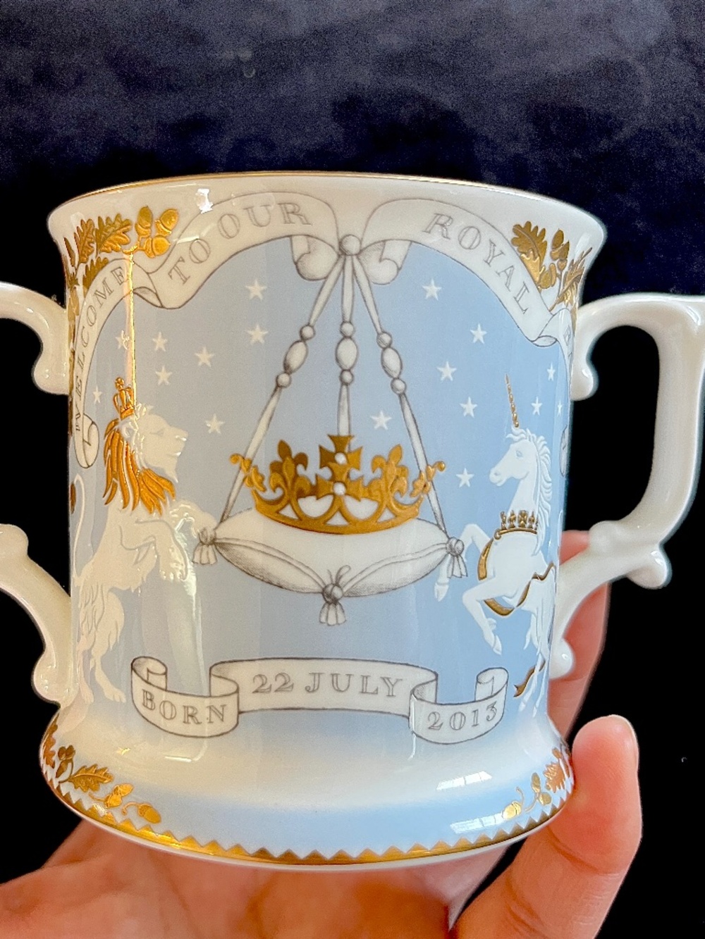 Prince George 2 handles tea/coffee mug